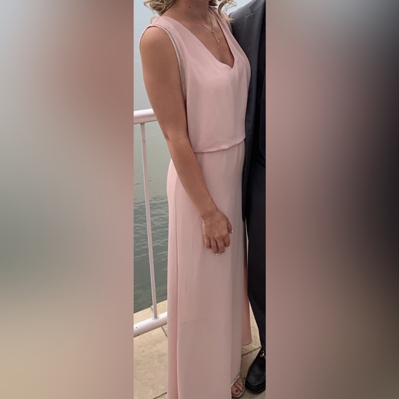 BCBGMaxAzria Dresses & Skirts - BCBG light pink gown with detail